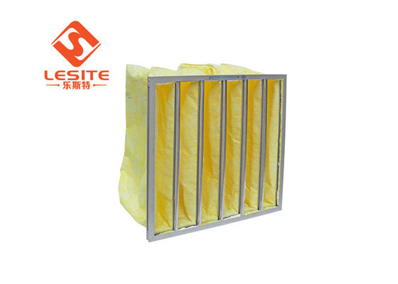Khả năng giữ bụi lớn H13 Bộ lọc túi nhôm 5μM Màu vàng