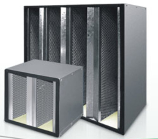 Bộ lọc không khí kết hợp carbon hoạt động loại V. Dòng không khí chảy nhiều hơn trong không gian hạn chế Dễ cài đặt.