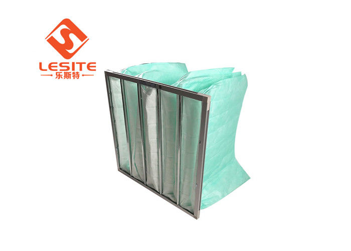 Sử dụng bệnh viện Khung hợp kim nhôm Bộ lọc túi sợi thủy tinh F8 cho AC