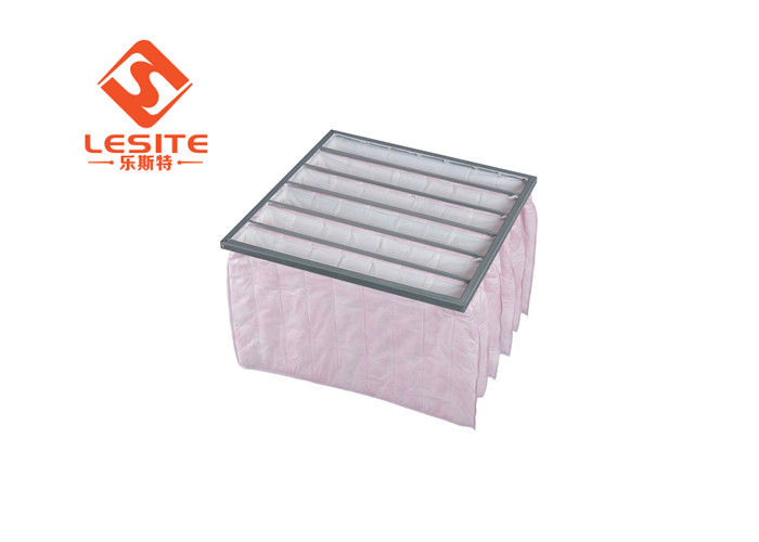 Bộ lọc không khí túi H14 có thể giặt được bằng nhôm tái chế Màu hồng